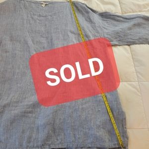 Eileen Fisher Linen Tunic Top Lagenlook